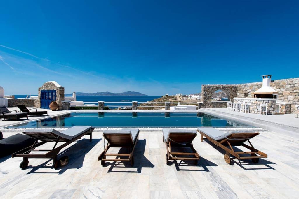 Villa Orion Mykonos - Blue Views Mykonos Villas Mykonos Town Exteriör bild